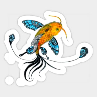 Butterfly Koi Sticker